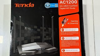 WiFi router unboxing 🔥 Tenda Ac10 gigabyte wifi router unboxing 🔥 [upl. by Magdalene]