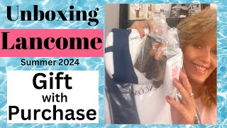 UNBOXING GIFT WITH PURCHASE Lancome Summer 2024 Skin Care amp Makeup Product Exclusive [upl. by Esirehc105]