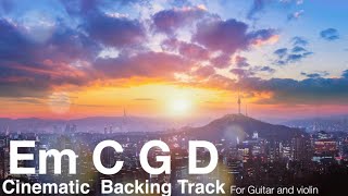 Cinematic Backing Track Em C G D [upl. by Koch]