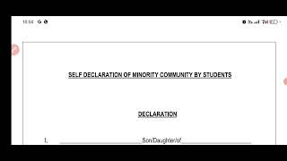 अल्प संख्यक प्रमाण पत्र पीडीएफ MINORITIES CERTIFICATE PDF  Minority scholarship apply  minority [upl. by Sirtimid]