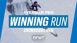 Victor De Le Rue I Snowboard Men Winning Run I 2024 Verbier Pro [upl. by Ecnarret395]