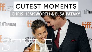 Chris Hemsworth and Elsa Patakys cutest moments  The Sunday Times Style [upl. by Donadee]