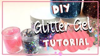 DIY Glitter Gel Tutorial  Whos that Girl Glitter Roots DUPE  Festival Glitter amp Face Painting [upl. by Enom]