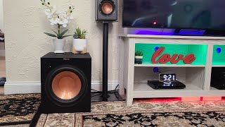 Klipsch R12SW 12quot Front Firing Subwoofer 4K Quality UnboxingSettingSound Test [upl. by Yeo]