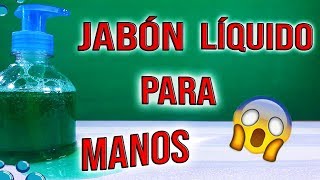 COMO HACER JABÓN LIQUIDO PARA MANOS  Así De Fácil [upl. by Harriman]