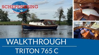 Triton 765C for sale Walktrough  Schepenkring jachtmakelaars  Krekelberg Nautic [upl. by Gladstone712]