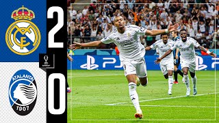 HIGHLIGHTS  Real Madrid 20 Atalanta  UEFA Super Cup 2024 [upl. by Aivatra]