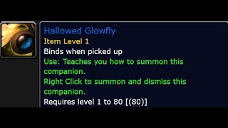 How To Get The Hallowed Glowfly Pet Hallowfall [upl. by Leihcim162]