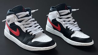 COME ALLACCIARE LE NIKE AIR JORDAN 1 MID LOOSE [upl. by Naejamron]