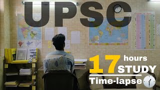 A Day of a UPSC Aspirant  24 hours in 24 Minutes  On Timelapse  Full day Study Vlog [upl. by Eitsirhc]