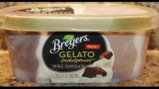 Breyers Triple Chocolate Gelato Review [upl. by Izaak]