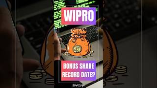 Wipro Bonus Share News  Wipro Share Latest News  Wipro Share Price stockmarket sharemarket [upl. by Syck]