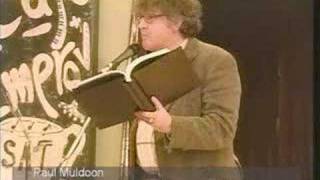 Paul Muldoon at Cafe Improv [upl. by Nwahsirhc]