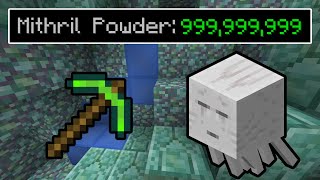 Hypixel Skyblock  The FASTEST way to get MITHRIL POWDER [upl. by Xam422]