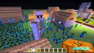 Minecraft  1000 Zombies [upl. by Eillen]