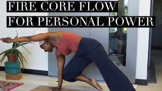 Fire Core Flow for Personal Power  Yoga by Biola [upl. by Fahy]