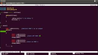 How To Program ATmega8 Using Parallel Port In Ubuntu  Parallel Port Programmer for ATmega8 [upl. by Dunn]