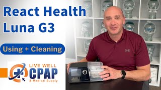 How to use and clean the React Health Luna G3 CPAP [upl. by Christean]