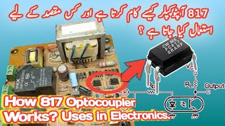 How 817 Optocoupler Works in Electronics How to use Advantages over BJT Transistor [upl. by Rigdon]