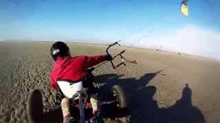 kitesurf  kite buggy story on berck sur Mer FRANCE oct2014 [upl. by Jaeger]