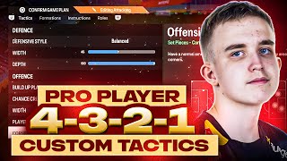 WORLD CHAMPION PRO PLAYER ANDERS VEJRGANG META 4321 FORMATION amp CUSTOM TACTICS  FC 24 ULTIMATE TEAM [upl. by Free]