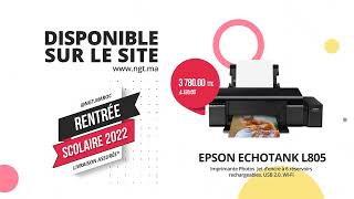 Imprimante Epson Ecotank L805 C11CE86402 au Maroc [upl. by Yoj53]