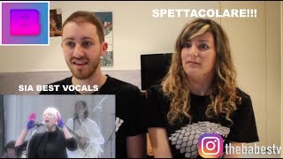 SIA BEST LIVE VOCALS  ITALIAN REACTION  LudoampCri [upl. by Teeniv]