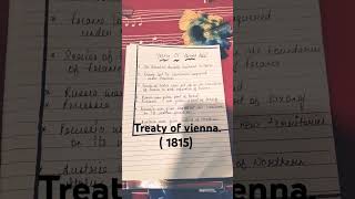 Treaty of Vienna 1815 history  Class 10 History Chapter 1 [upl. by Notrub]