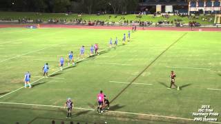 Willie Minoga Try  Northern Pride v PNG Hunters 2015 Trial [upl. by Gilly386]