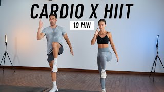 10 MIN CARDIO HIIT WORKOUT  ALL STANDING  Full Body No Equipment No Repeats [upl. by Adnih567]