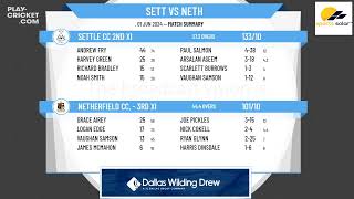 Settle CC 2nd XI v Netherfield CC Cumbria Netherfield CC Cumbria  3rd XI [upl. by Ihsoyim42]