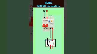 RCBO BOARD Connectionrcbo wiringconnection boardconnection wiring rcb electrical [upl. by Annay422]