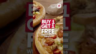 Family Special  Pizza Hut’s Buy 1 Get 1 FREE offer with Contactless Delivery [upl. by Colligan539]