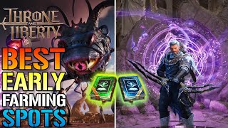 Throne amp Liberty Best EARLY Farming Spots To MAX Your Skills FAST XP amp Loot Easy Farm Guide [upl. by Medor]