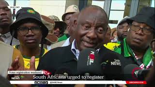 Voter Registration I Soweto residents raise issues with ANC Pres Cyril Ramaphosa [upl. by Remington]