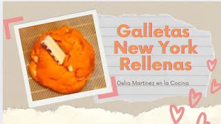 Galletas estilo New York tradicional con chips de chocolate blanco 🍪 te enseño paso a paso  Cookies [upl. by Maharva]