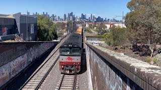 Freight trains around the Bunbury street tunnel [upl. by Airdnax751]