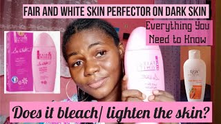 The Truthful Review Fair and White So White cream on Dark Skin  Watch this before buying [upl. by Lefton336]