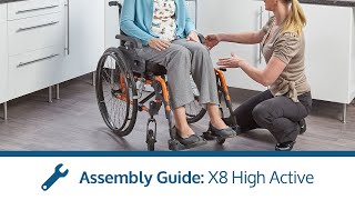 X8 HighActive Wheelchair  CareCo Assembly Guide [upl. by Noach]