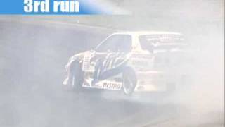 Ken Nomura drifting 4th gear in his Blitz Uras ER34 Skyline [upl. by Louise12]