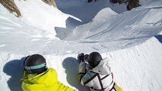 Corbets Couloir in Jackson Hole  FebruaryMarch 2023  Never Sidestep [upl. by Scrogan215]