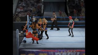 WWE SmackDown VS RAW 2010 PLAYSTATION 2 Eves Ultimate Womens Battle Royale [upl. by Ackerley]