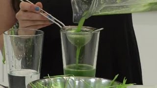 How to Extract Juice of Wheatgrass in a Blender  Healthy Drink Ideas [upl. by Notsreik]