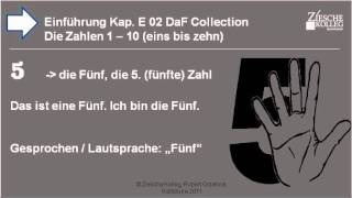 Kap Einführung 02 Die Zahlen von 110 die Fünf [upl. by Enahc]