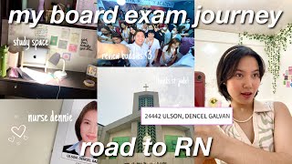 MY NURSING BOARD EXAM JOURNEY 📖 ROAD TO RN reality of passing a licensure exam in the philippines [upl. by Tiena]