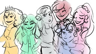 SIX  Ex wives  modern AU animatic [upl. by Olracnaig]