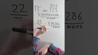 The Nearly Perfect Pi Approximation shorts [upl. by Spohr629]