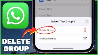 How to DELETE GROUP in WhatsApp Permanently [upl. by Yacov895]