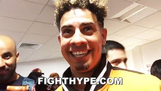 AUSTIN MCBROOM IMMEDIATE REACTION TO KNOCKING OUT BRYCE HALL CELEBRATES IN DRESSING ROOM [upl. by Nodlew]