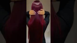 Dyeing hair red grows hair with two ingredients 4K hairstyle hairgrowthoilforfasthairgrowth [upl. by Punak809]